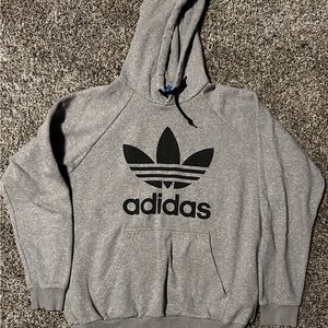 Adidas Heather Gray Sweatshirt with Blue Tag